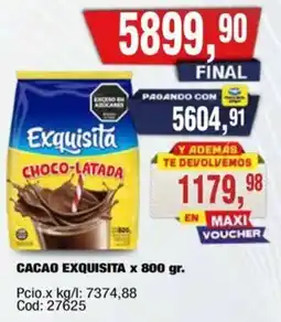 Maxiconsumo Exquisita cacao oferta