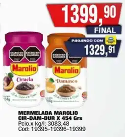 Maxiconsumo Marolio mermelada cir-dam-dur oferta