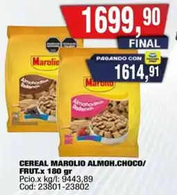 Maxiconsumo Cereal marolio almoh.choco/ frut. oferta