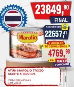 Maxiconsumo Marolio atún trozo aceite oferta