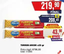 Maxiconsumo Arcor turron oferta
