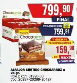 Maxiconsumo Chocoarroz alfajor surtido oferta