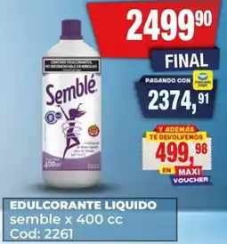Maxiconsumo Edulcorante liquido semble oferta