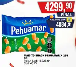Maxiconsumo Pehuamar maicito snack oferta