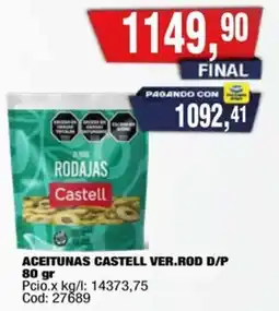 Maxiconsumo Castell aceitunas ver.rod d/p oferta