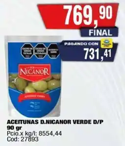 Maxiconsumo Aceitunas d.nicanor verde d/p oferta