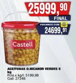 Maxiconsumo Castell aceitunas d.nicanor verdes oferta