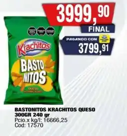 Maxiconsumo Krachitos bastonitos queso oferta
