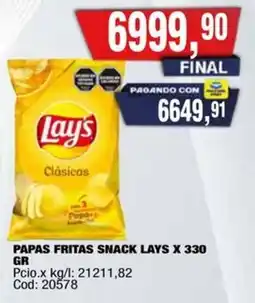 Maxiconsumo Lay's papas fritas snack oferta