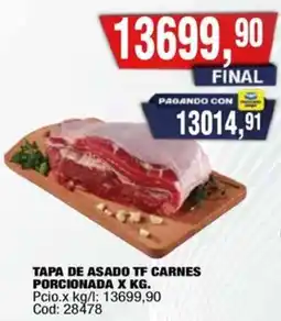 Maxiconsumo Tapa de asado tf carnes porcionada oferta