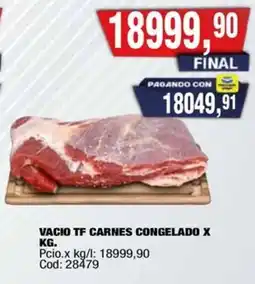 Maxiconsumo Vacio tf carnes congelado oferta