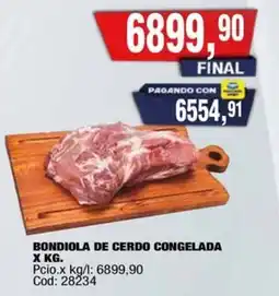 Maxiconsumo Bondiola de cerdo congelada oferta