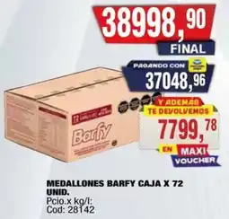 Maxiconsumo Barfy medallones caja oferta