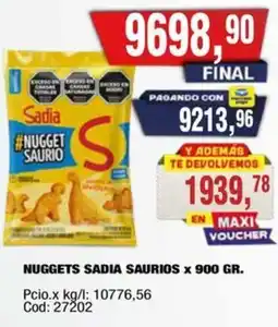 Maxiconsumo Sadia nuggets saurios oferta