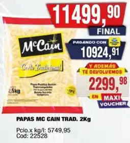 Maxiconsumo McCain papas trad. oferta