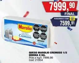 Maxiconsumo Marolio queso cremoso oferta