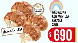 Supermercados Caracol Caracol medialuna con manteca oferta