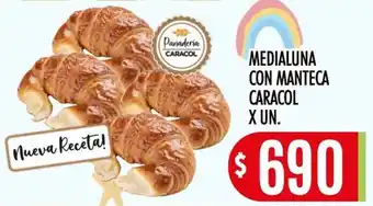 Caracol medialuna con manteca