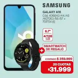 Naldo Lombardi Samsung galaxy a16 oferta