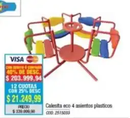 Rio Shop Deco Calesita eco 4 asientos plasticos oferta