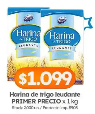 Fresca harina de trigo leudante