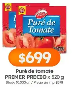Cordiez Primer precio puré de tomate oferta