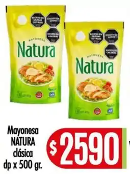 Supermercados Caracol Natura mayonesa clásica oferta