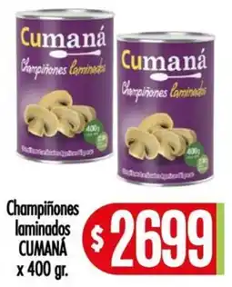 Supermercados Caracol Cumaná champiñones laminados oferta