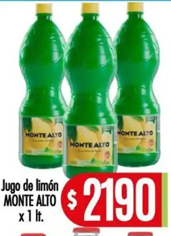 Supermercados Caracol Monte alto jugo de limón oferta