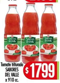 Supermercados Caracol Sabores del valle tomate triturado oferta