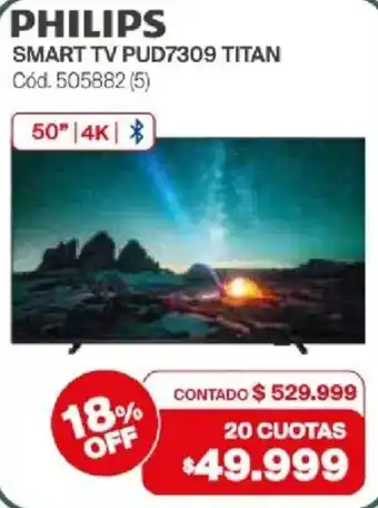 Naldo Lombardi Philips smart tv pud7309 titan oferta