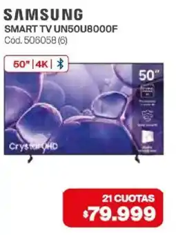 Naldo Lombardi Samsung smart tv un50u8000f oferta