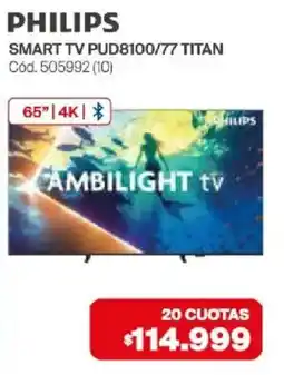 Naldo Lombardi Philips smart tv pud8100/77 titan oferta