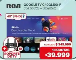 Naldo Lombardi Rca google tv c40gl100-f oferta