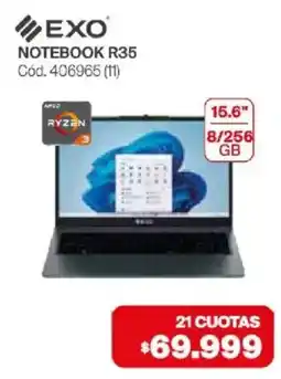 Naldo Lombardi Exo notebook r35 oferta