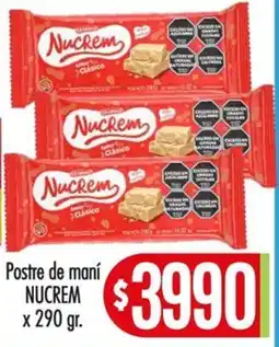 Supermercados Caracol Nucrem postre de maní oferta
