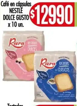 Supermercados Caracol Nestlé café en cápsulas dolce gusto oferta