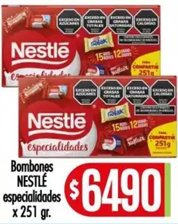 Supermercados Caracol Nestlé bombones especialidades oferta