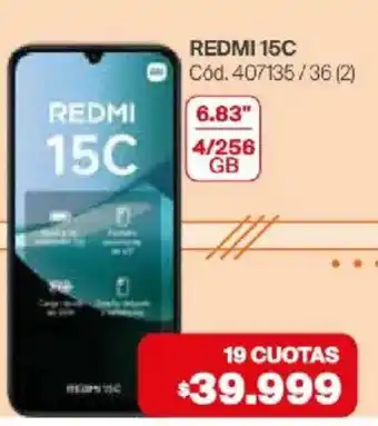 Naldo Lombardi Redmi 15c oferta