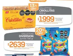 Alvear Breyers galletitas criollitas oferta