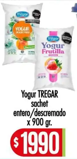Supermercados Caracol Tregar yogur entero/descremado oferta
