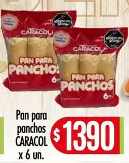 Supermercados Caracol Caracol pan para panchos oferta