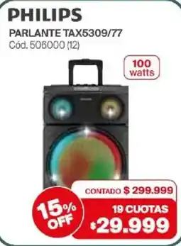 Naldo Lombardi Philips parlante tax5309/77 oferta