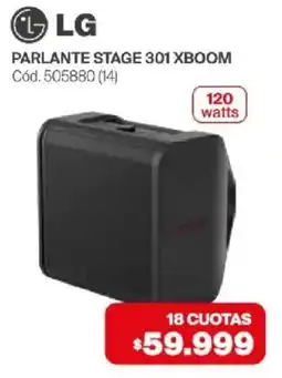 Naldo Lombardi Lg parlante stage 301 xboom oferta