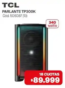 Naldo Lombardi Tcl parlante tp300k oferta