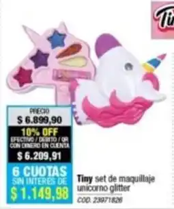Rio Shop Deco Tiny set de maquillaje unicorno glitter oferta