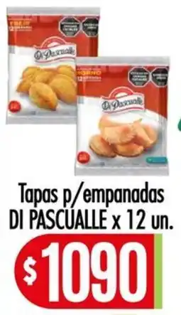 Supermercados Caracol Di pascualle tapas p/empanadas oferta