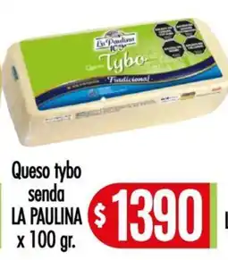 Supermercados Caracol La paulina queso tybo oferta