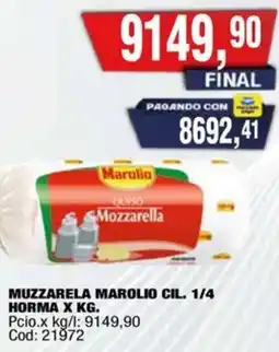 Maxiconsumo Muzzarela marolio cil. oferta