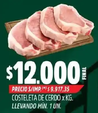 Costeleta de cerdo